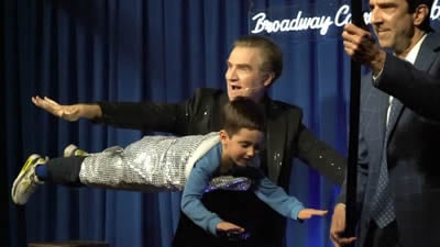 Floating Kid in Magic Show New York City